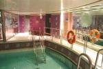 ID 3198 QUEEN ELIZABETH 2 (1969/70327grt/IMO 6725418) - The Steiner Fitness Centre consisting of a lounge area, a gymnasium and indoor pool, located on Seven Deck.